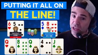 Heads Up Player Risks It All With All-In Bluff | KO Games | 888poker