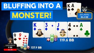 Massive All-In River Bluff Runs Into A Monster Hand | Play With Friends Ep. 9