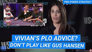 Vivian Saliba Can't Believe Gus Hansen PLO Preflop All-In
