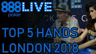 Top 5 BEST Poker Hands - 888poker LIVE Kickoff London