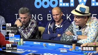 John Hesp & Sofia Lovgren Collide (888poker LIVE London Main Event)