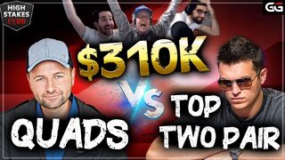 Top Two Pair No Good Against The QUAAAADS! | Dnegs vs Doug | High Stakes Feud