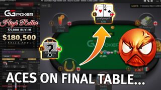 Don't bust with Aces in the hole with $180K to play for - GGPoker $5K High Roller - 04/11/2018