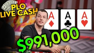 $991,000 PLO Battle: Aces Face-Off in Breathtaking All-In Showdown