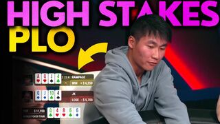 A Wild RUN and the PERFECT Flop at WPT's Live High Stakes PLO Cash Game