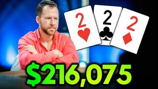ALL IN With TRIPS for $216,075 at High Stakes Cash Game