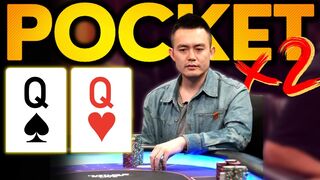2x POCKET QUEENS for $700,000 at Super High Stakes Cash Game