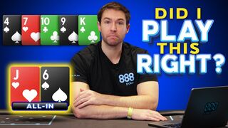Triple Barrel Bluff With…Jack-High?! | Poker Hand Review