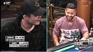 ALL IN for $181,625 With POCKET QUEENS at High Stakes Cash Game