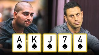 $25,525 Pot Won With FLUSH Draw at All Star Cash Game