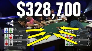 SIX-WAY FLOP In A HUGE Cash Poker Pot