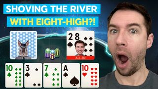 Can This 3-Bet Bluff With Eight-High Get Through?! | Blast-Off