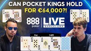 Shoving Into A Monster Heads-Up.... | 888poker LIVE Barcelona Final Table