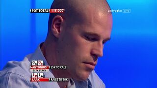 Patrick Antonius vs Phil Laak | Classic Hands - Premier League Poker | partypoker