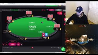 Patrick Leonard coaches Callum Hamilton for the MILLIONS Online Main Event