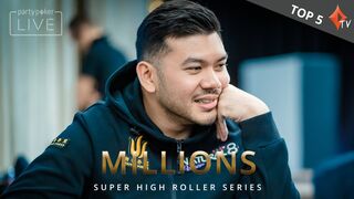 Top 5 INSANE Sochi River Cards! | MILLIONS Super High Roller Sochi Series | Live Poker | partypoker