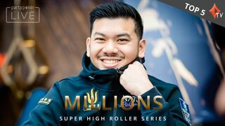 Top 5 EPIC Full Houses | MILLIONS Super High Roller Sochi Series | Live Poker | partypoker