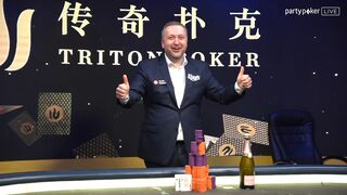 CHAMPAGNE FOR THE CASINO! Tony G Celebrates Winning Triton 25k Short Deck | MILLIONS Europe 2019