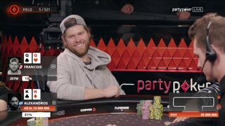 Alexandros Kolonias KK vs Francois Billard QQ | Main Event | MILLIONS North America 2019