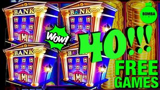 CRAZYYY 40 FREE SPIN JACKPOT!!! ???? #LasVegas #Casino #SlotMachine