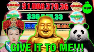 TRIED THREE $1,000,000 MACHINES!!! #LasVegas #Casino #SlotMachine