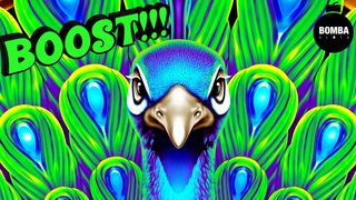 I BOOSTED HENRY THE PEACOCK!!! ???? #LasVegas #Casino #SlotMachine
