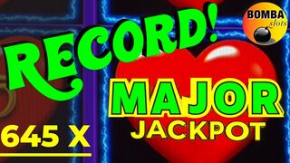 MASSIVE WIN! 645X MY BIGGEST JACKPOT on Heart Throb! ❤️ #Casino #LasVegas #SlotMachine