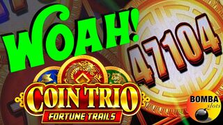 A LUCKY $300 BET BONUS MADE ME MONEY! Coin Trio ~ Fortune Trails #Casino #LasVegas #SlotMachine