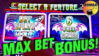 MAX BET BONUS on Cats Hats & More Bats ~ Lock it Link Saves The Day! #Casino #slots #SlotWin