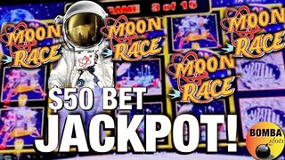 I Moon Walked My Way to A JACKPOT! Moon Race ~Lightning Link $50 Bet HANDPAY Casino Slot Machine Win