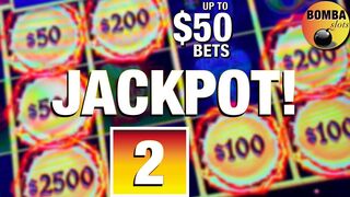 LAST SPIN BIG HANDPAY! 2 JACKPOTS Golden Century Dragon Link Up to $50 Bets Casino Slot Machine Play
