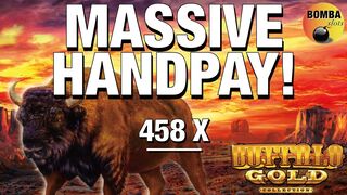 MASSIVE JACKPOT! ???? HUGE WIN! Buffalo Gold Collection Over 450 X My Bet! Casino Slot Machine Play!