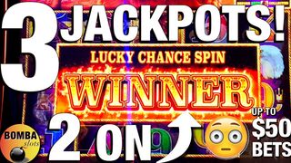 3 HANDPAYS! Up to $50 Bets???? Buffalo Link~2 JACKPOTS out of the 3 Landed on Lucky Chance Spin Winners