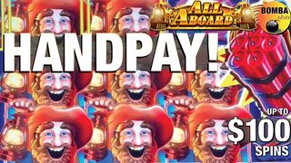 HANDPAY! HIGH LIMIT Up to $100 Spins Dynamite Dash ~ All Aboard ???? The Cosmo Las Vegas Slot jackpot!