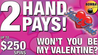 2 HANDPAYS! High Limit ❤️ Heart Throb Lightning Link up to $250 SPINS at Aria Slot Machine Jackpot!