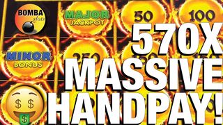 MASSIVE HANDPAY!???? 570X my bet on Dragon Link Slot Machine at Wynn Casino BIG Jackpot! Up to $50 Bets