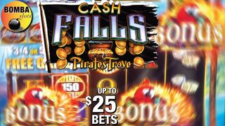 ????‍☠️ Cash Falls ~ Pirate's Trove up to $25 Bets at The Cosmo Las Vegas Casino Slot Machine Play