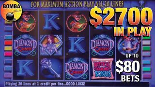 ???????? Diamond Queen ~ Black Widow up to $80 Spins ~ Wynn Las Vegas Casino Slot Machine Play