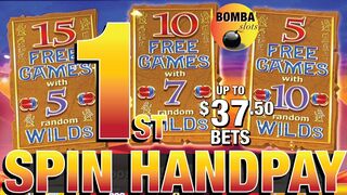 1st SPIN HANDPAY! ???? Scarab up to $37.50 Spins at The Cosmo Las Vegas Casino Slot Machine Jackpot!