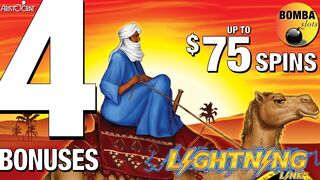 4 BONUSES on ???? Lightning Link ~ Sahara Gold up to $75 Bets at The Cosmopolitan in Las Vegas
