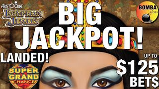 LANDED THE SUPER GRAND CHANCE & A BIG JACKPOT on Dollar Storm Egyptian Jewels ???? High Limit Slot Play