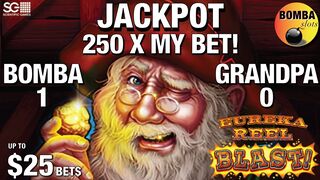 JACKPOT! 250 X MY BET! ???? Eureka Reel Blast ???? up to $25 Max BET$ - Casino Handpay! Long Battle Royal!