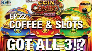 All 3 Pots?! ???? Hurricane Horse ???? Coin Combo - Coffee & Slots EP 22 Easy Slots at Cosmo in Las Vegas