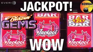 JACKPOT! ???? Blazin' Gems ???? SW Steakhouse at Wynn Casino Las Vegas - Slot Machine Play up to $18 Bets