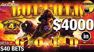 HIGH LIMIT ???? Buffalo Gold ???? Wonder 4 Boost Up to $40 BET$ at The Cosmopolitan in Las Vegas