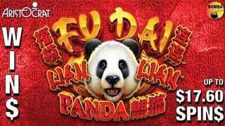 WIN$ on ???? FU DAI LIAN LIAN PANDA ???? at The Cosmopolitan in Las Vegas - $17.60 Bonus round ????
