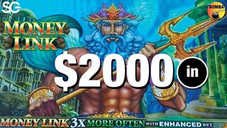 HIGH LIMIT ???? Neptune's Realm ???? Money Link - $2000 in & up to $60 BET$ - at The Cosmo in Las Vegas ????