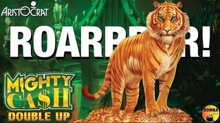 GOT LUCKY! on ???? Lucky Tiger ???? Mighty Cash Double Up in Las Vegas - ARIA Casino - Slot Machine Play ????