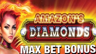 ???? Amazon's Diamonds ???? Max Bet Bonus Spins - Casino Slot Machine Play