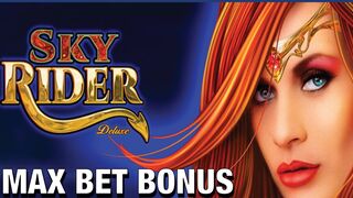 ???? Sky Rider Golden Amulet ???? Max Bet Bonuses Casino Slot Machine ???? Aristocrat